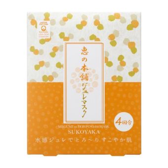 Megumi No Honpo Gelée Sukoyaka Mask 4pc