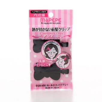 Mapepe Creaseless Clips Ribbon Black 2pc