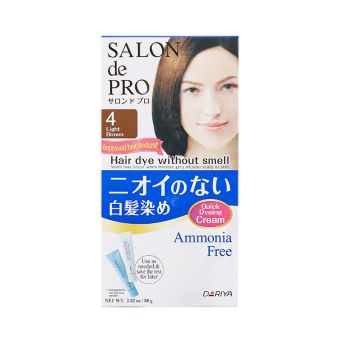 DARIYA SALON DE PRO HAIR COLOR NON SMELL #4 LIGHT BROWN