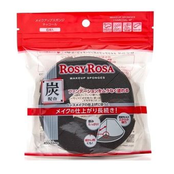 ROSY ROSA Charcoal Makeup Sponge 6pcs